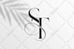 design an elegant modern wedding monogram logo or initials