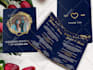design elegant wedding invitation, rsvp, save the date card