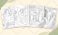 create coloring book pages and book cover for amazon KDP