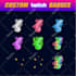 make amazing custom twitch, kick sub badges and emotes