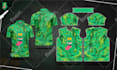 design sublimation jersey mockup and print ready pattern