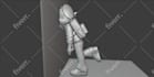 sculpt characters 3d model for 3d printing