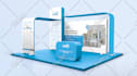 design professional trade show booth and backdrop for your exhibition
