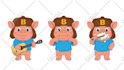 create vector characters for children books and animation