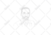 draw vector line art and line art illustration
