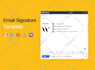 create a clickable and editable HTML email signature
