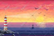 make a beautiful digital landscape,scenery painting