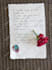 write beautiful vintage font with wax stamp
