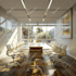 model and render a beautiful interior scene in blender