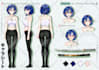 draw custom character sheet, reference sheet design in anime style for oc detail