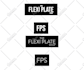 design flat minimalist logo and favicon