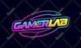 design 80s retro style initial logo gaming for streamers