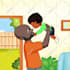 create multicultural illustration for children book