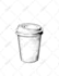 draw foods and beverages vintage sketch illustration