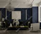 create elegant living and family room