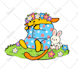 draw a custom kawaii cartoon character or mascot