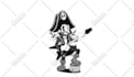 create rubber hose cartoon characters in 1930s style