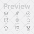 design clean custom icons for your app website or brand