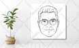 create aesthetic minimalist line art