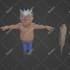 create a 3d low poly character