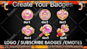 design amazing twitch emotes and sub badges in bulk