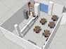 do your kitchen design in auto cad 2d, 3d