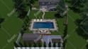 design landscape, terrace, backyard, pool, and patio