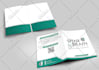 do a modern presentation folder design
