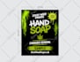 soap label design, body wash label design, product label packaging design