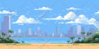 create amazing pixel art background scenes fast