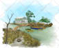 draw perspectives, conceptual sketches, and landscape drawings