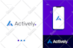 design minimalistic modern saas, ai, startup, agency, tech and software logo