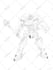 draw gundam, transformers, mecha robot in anime manga style