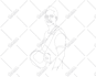 do illustration with continuous line art within 6 hour