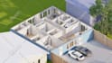 draw 2d architectural blueprint, autocad floor plan, draftsman for house plans