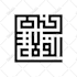 create arabic logo in kufi square kufic style