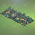 create low poly 3d model diorama scenes