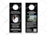 design a modern door hanger design for your real estate business