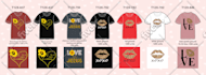 do bulk t shirt designs for merch printful and pod