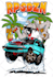 do rat fink hot rod cartoon style for tshirt design