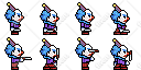 design pixel art sprite sheet and animation