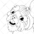 create black and white line art illustration from your pics