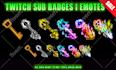 design custom sub badges or emotes for your twitch channel
