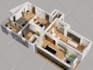 do 3d floor plan design model realistic render sketchup