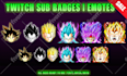 design custom sub badges or emotes for your twitch channel