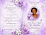 design elegant funeral poster, obituary program, memorial