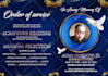 design funeral flyer and program, obituary poster, memorial