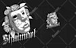 make illustration in distressed and noir style