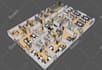 do office interior, detail floor model making and renderings works