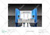 create exhibition stand design 3d rendering